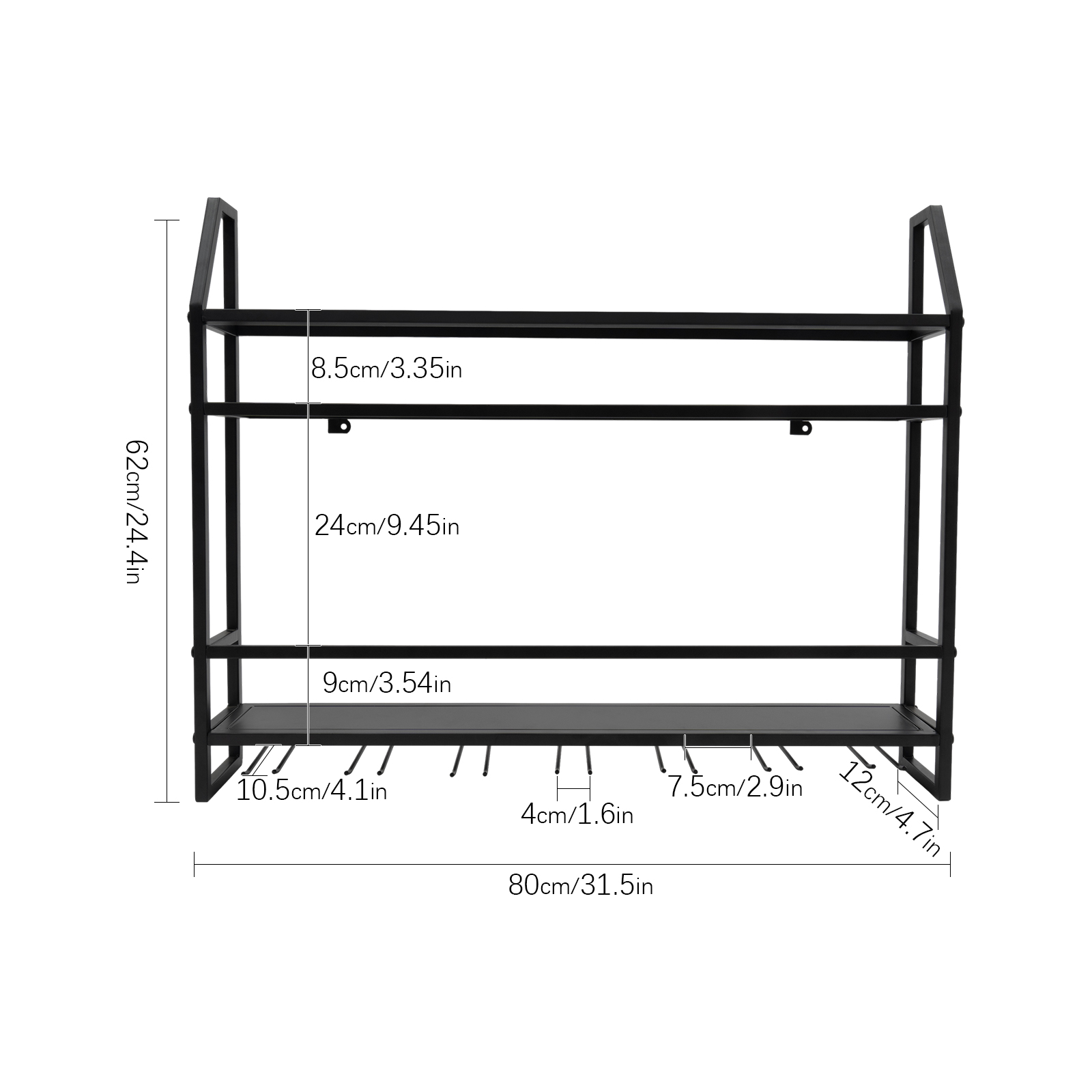 Double-layer Wine Rack Wall-Mo - Home Bar Stand avis et prix