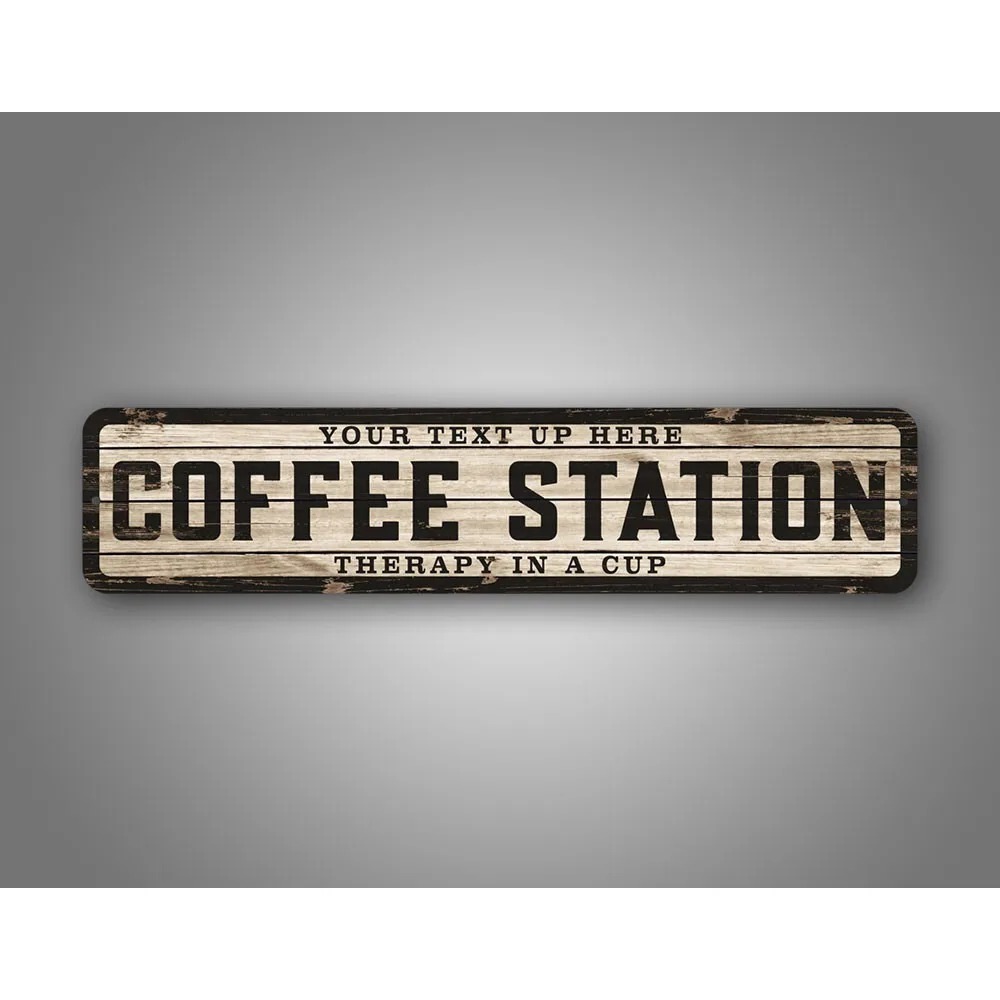 Custom Text Logo Weathered Woo - Home Bar Setup avis et prix