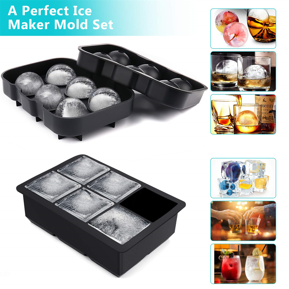 6 Grid Round Square Ice Cube B - Ice Mold Sphere avis et prix