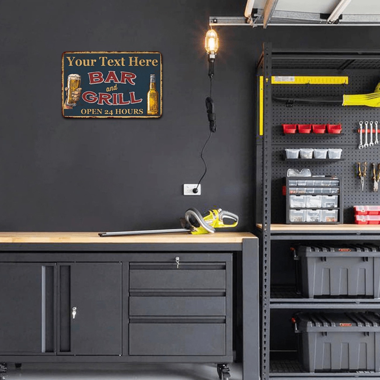 Customizable Bar & Grill Alumi - Home Bar Signs avis et prix