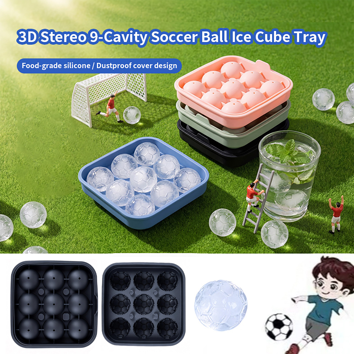 1Pcs Football-Themed Silicone  - Ice Mold Sphere avis et prix