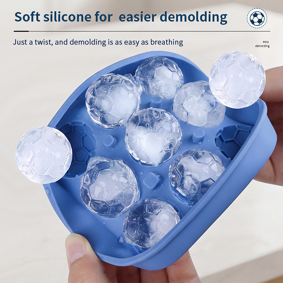 1Pcs Football-Themed Silicone  - Ice Mold Sphere avis et prix