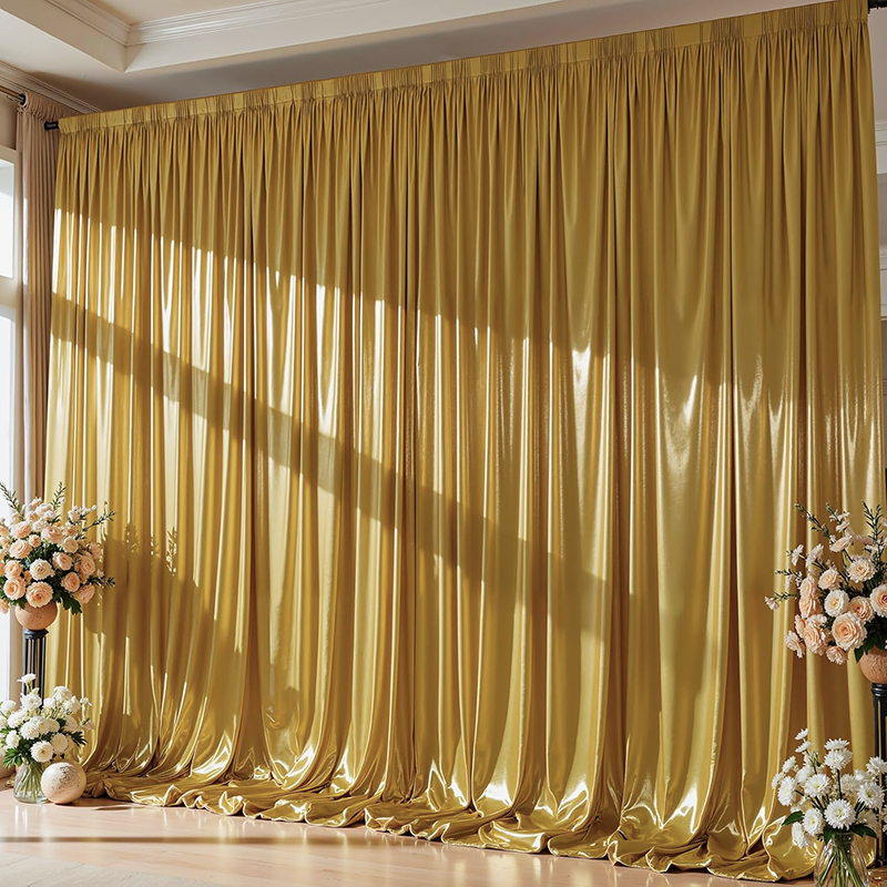 Gold Sequin Backdrop Curtain W - Home Bargains avis et prix