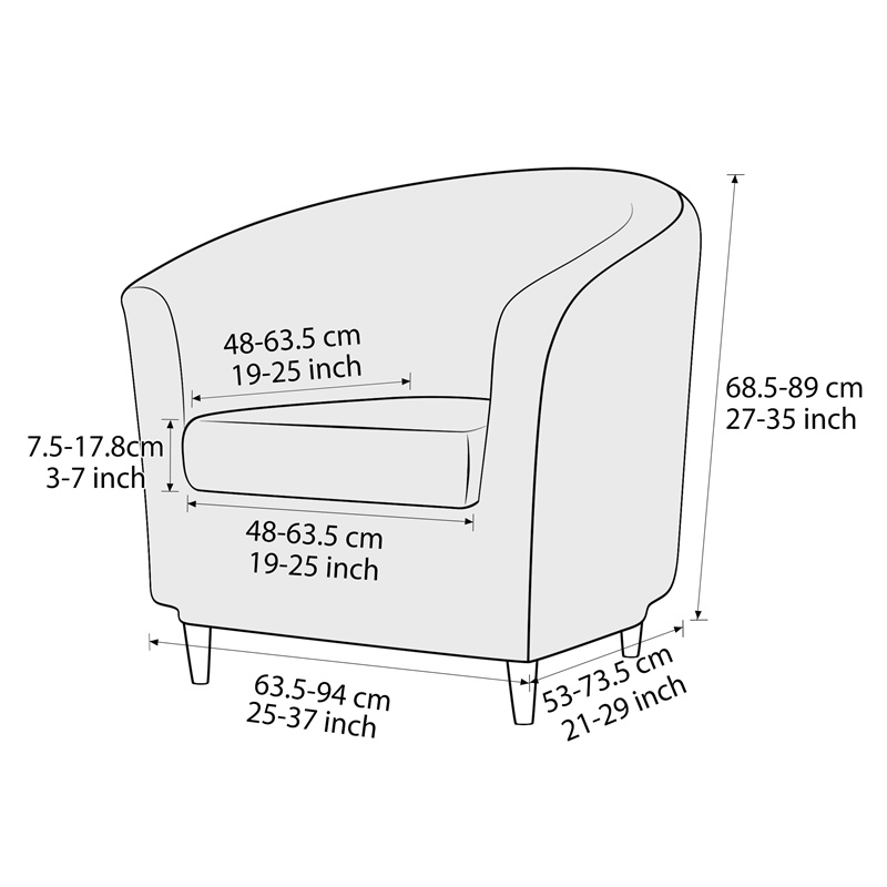 Solid Color Club Armchair Cove - Home Bar Lounge avis et prix
