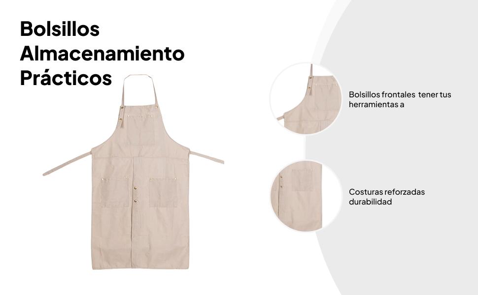 Unisex Canvas Apron with Split - Home Barber avis et prix