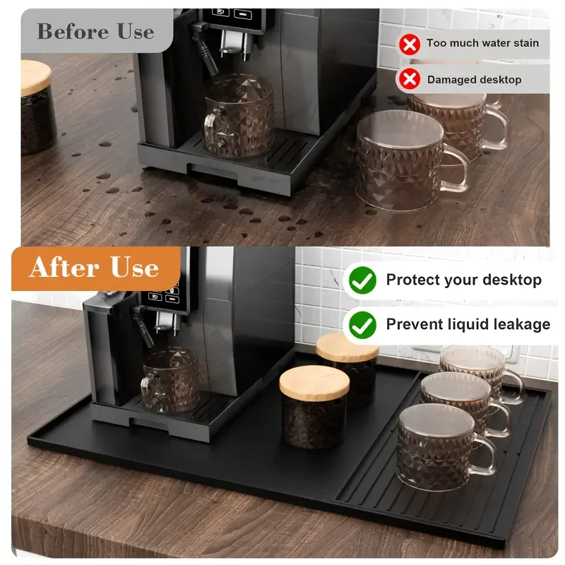 2-in-1 Silicone Coffee Bar Mat - Home Bar And Counter avis et prix