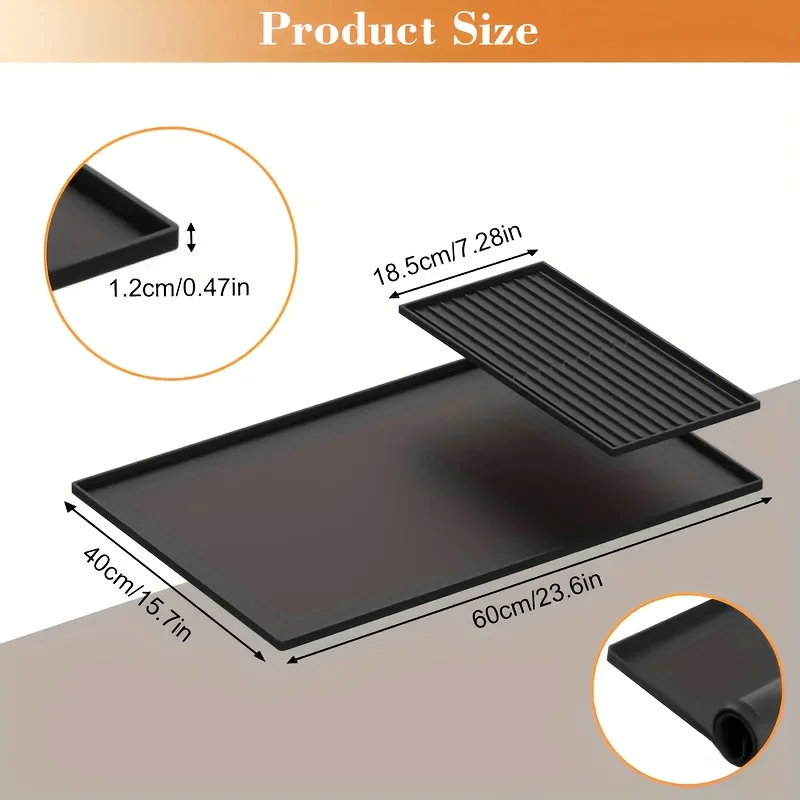 2-in-1 Silicone Coffee Bar Mat - Home Bar And Counter avis et prix