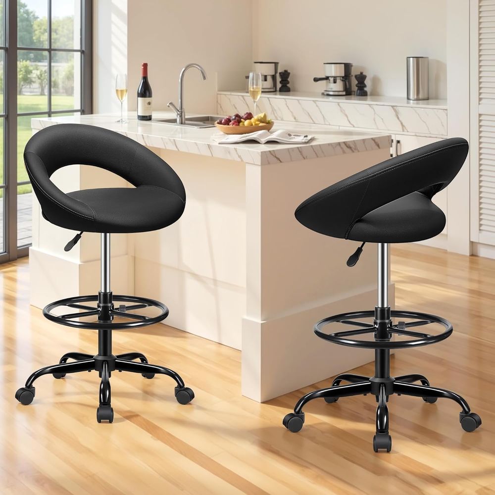 Adjustable Swivel Bar Stools w - Home Bar Stools avis et prix