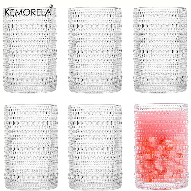 15oz Hobnail Drinking Glasses  - Highball Glass Set avis et prix