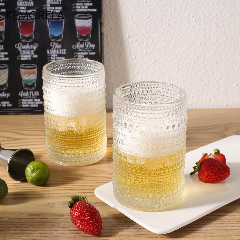 15oz Hobnail Drinking Glasses  - Highball Glass Set avis et prix