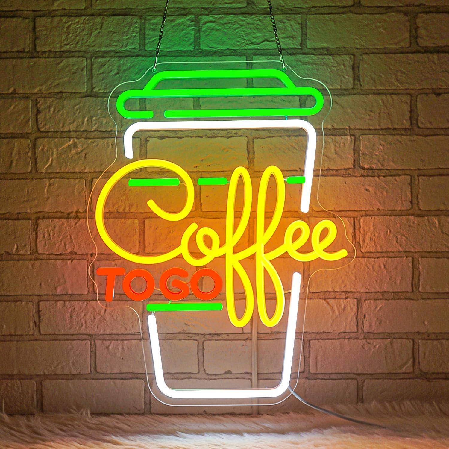 Coffee Neon Sign USB Dimmable  - Home Bar Signs avis et prix