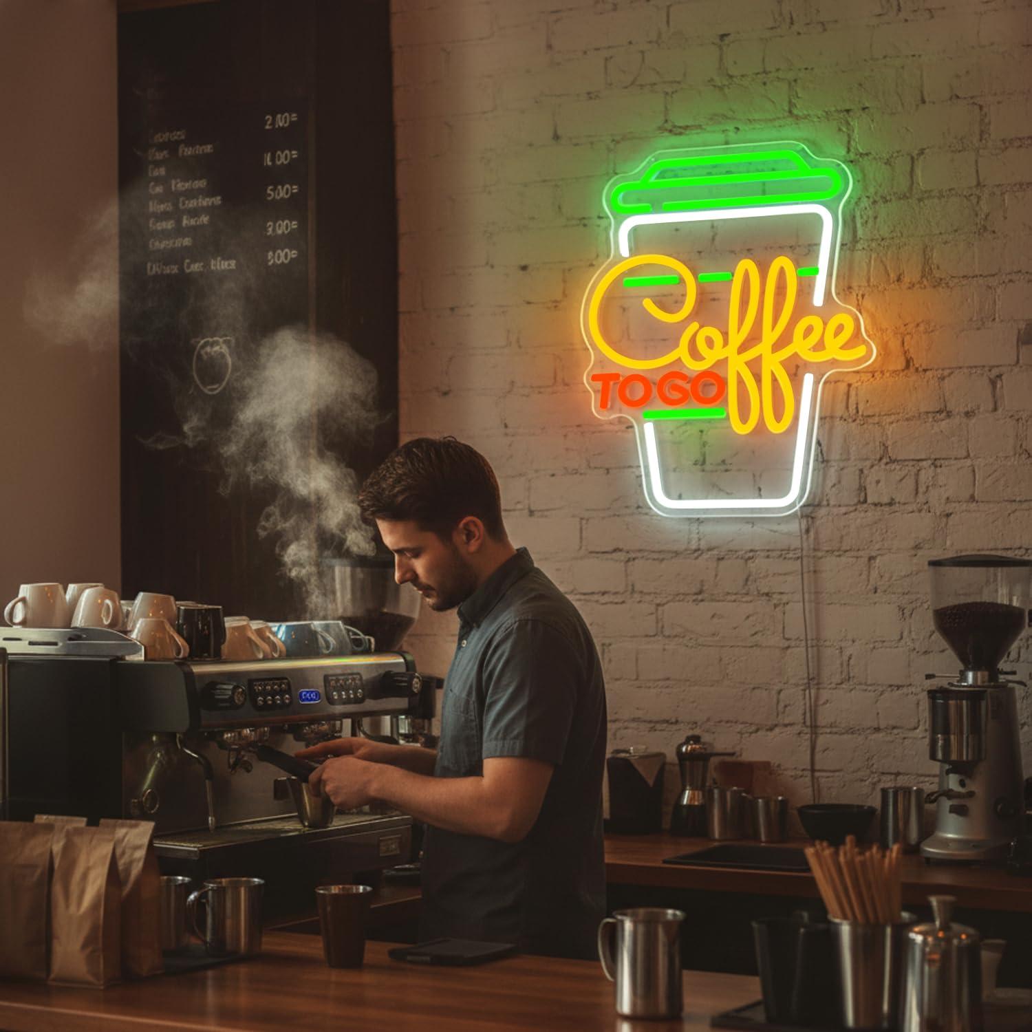 Coffee Neon Sign USB Dimmable  - Home Bar Signs avis et prix