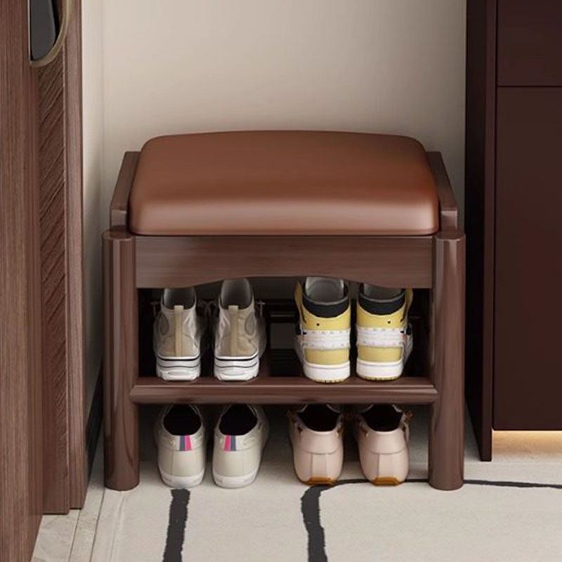Modern Wood Foot Stool Shoe St - Home Bar Lounge avis et prix