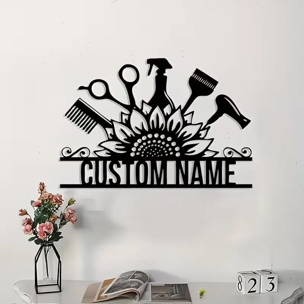 Custom Hair Stylist metal Name - Home Barber avis et prix