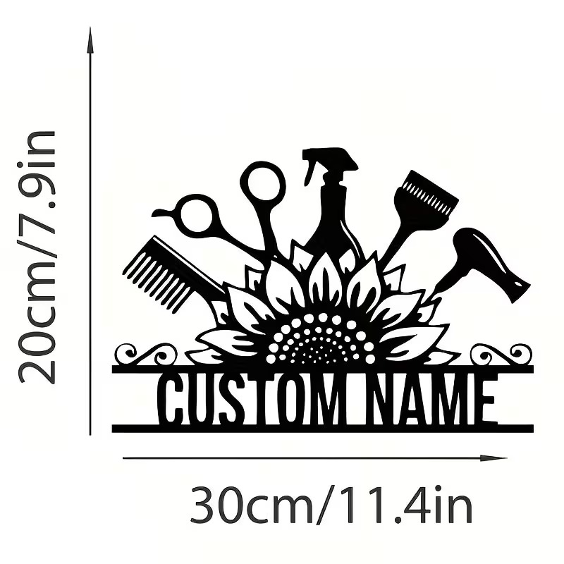 Custom Hair Stylist metal Name - Home Barber avis et prix
