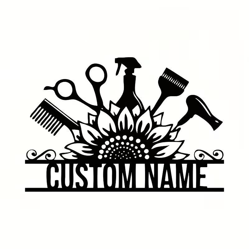 Custom Hair Stylist metal Name - Home Barber avis et prix