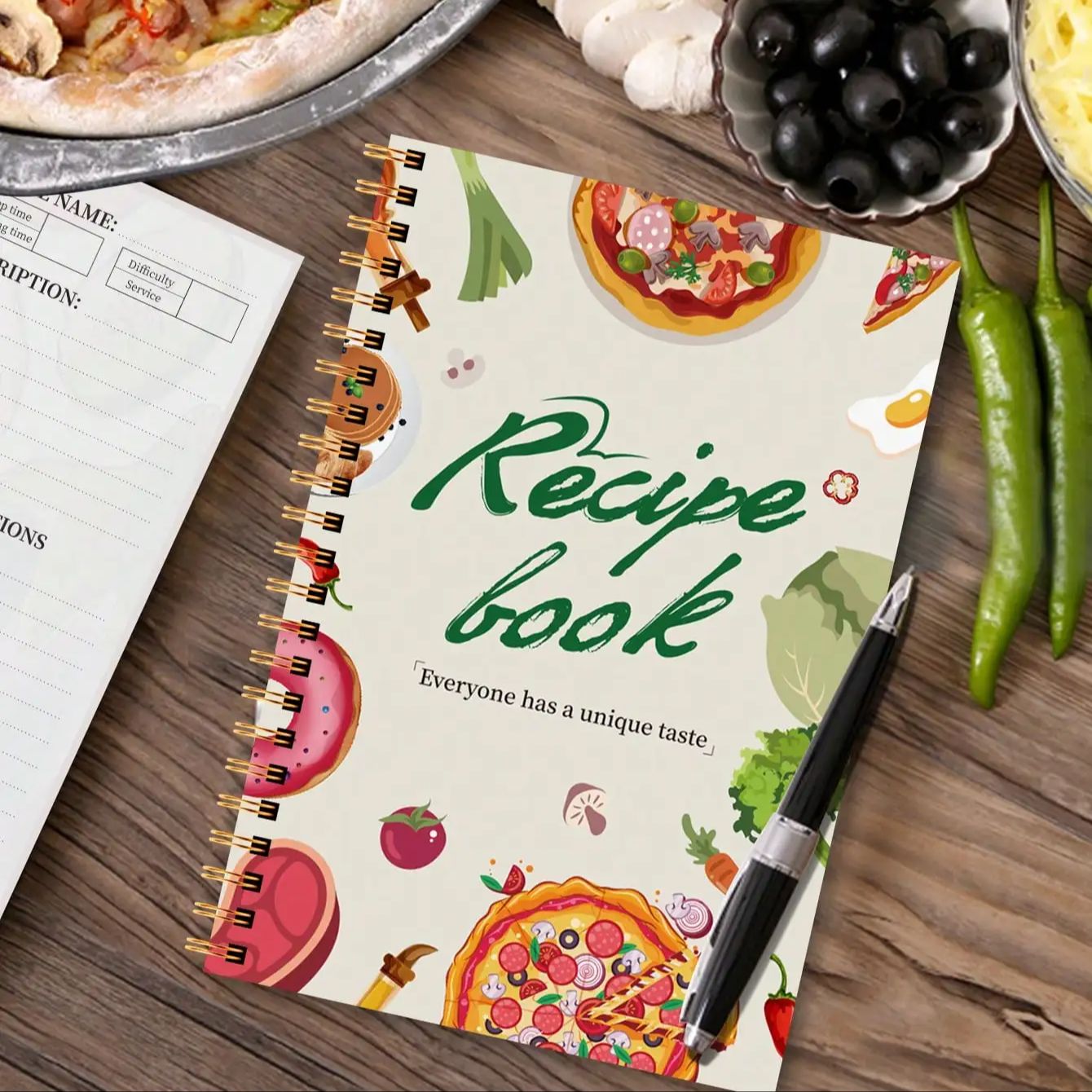 A5 Recipe Book with Full-Color - Cocktail Recipe Book avis et prix