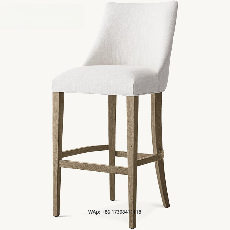 Light luxury solid wood bar ch - Home Bar Stools avis et prix