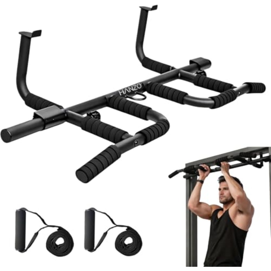 Doorway Pull Up Bar Set with S - Home Bar Setup avis et prix