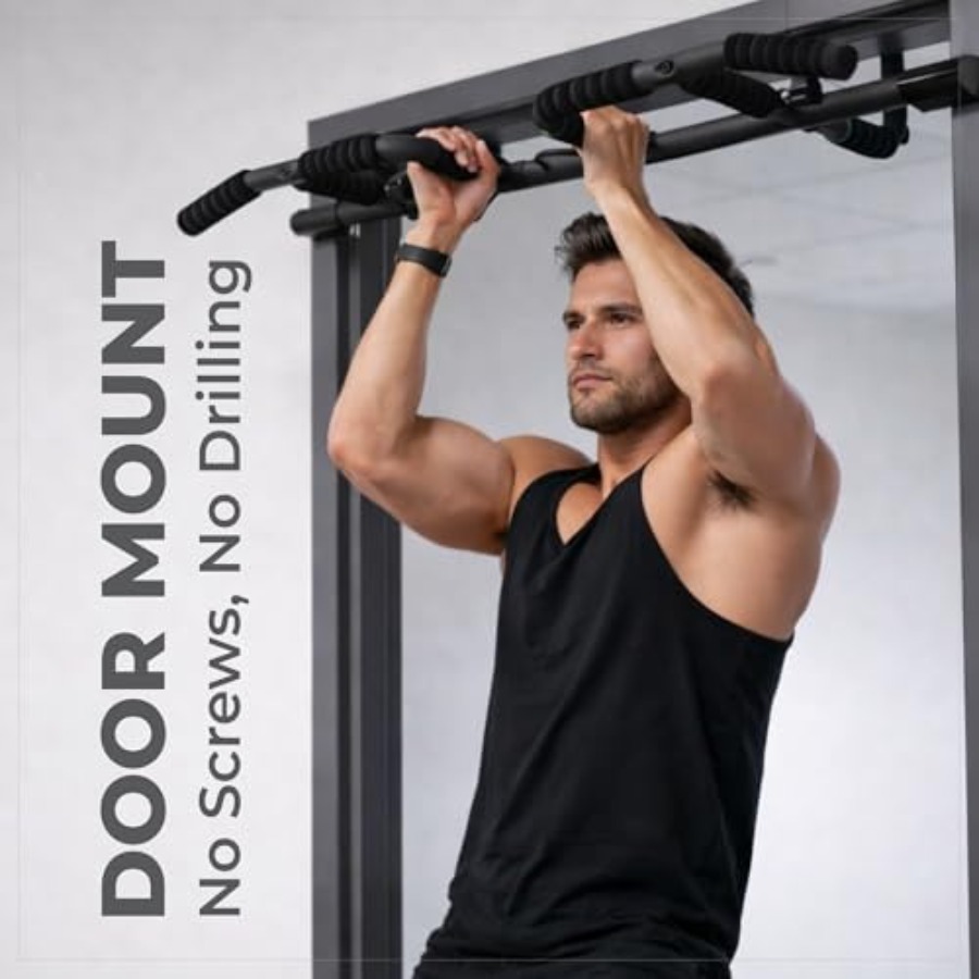 Doorway Pull Up Bar Set with S - Home Bar Setup avis et prix