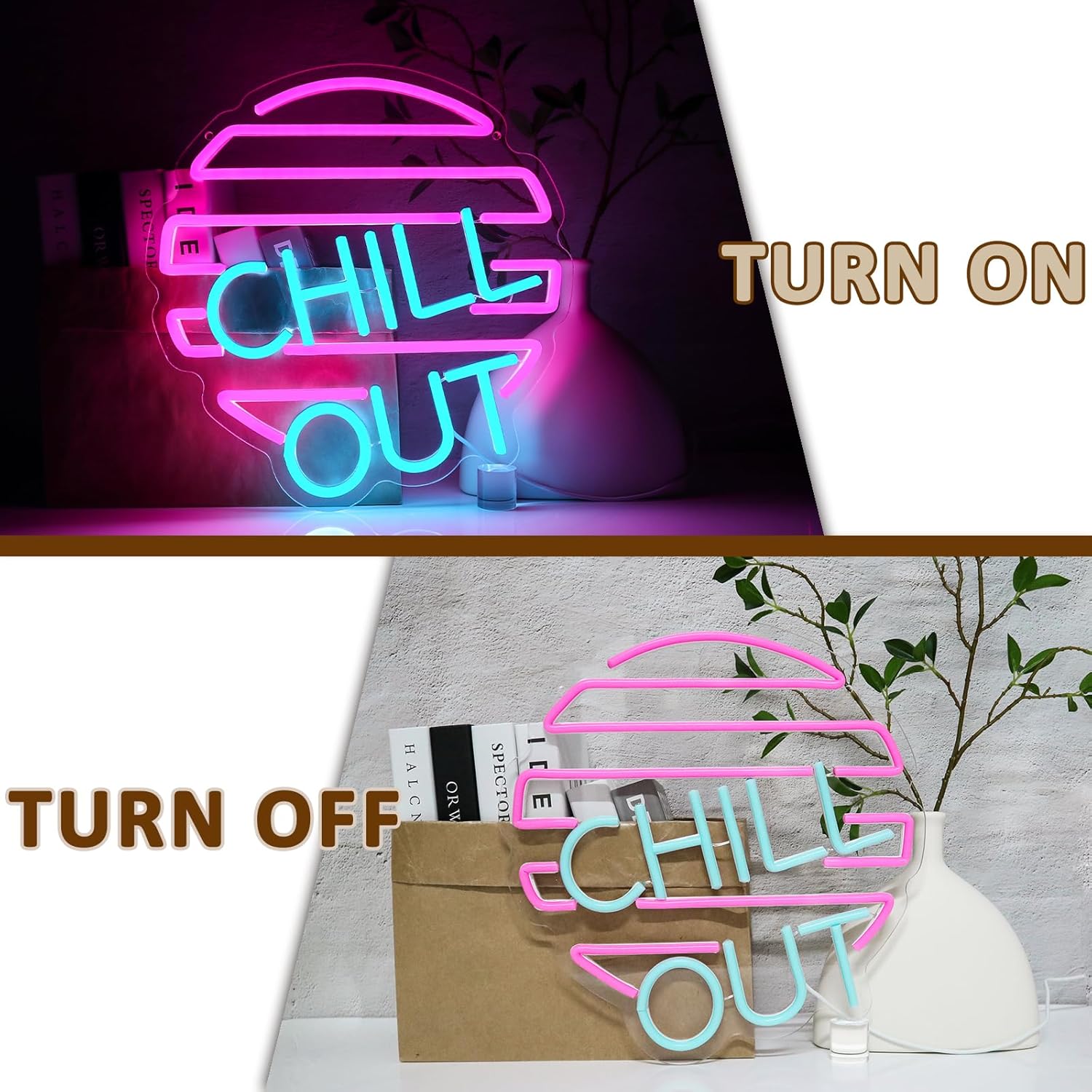 Chill Out Neon Sign for Wall D - Home Bar Lounge avis et prix