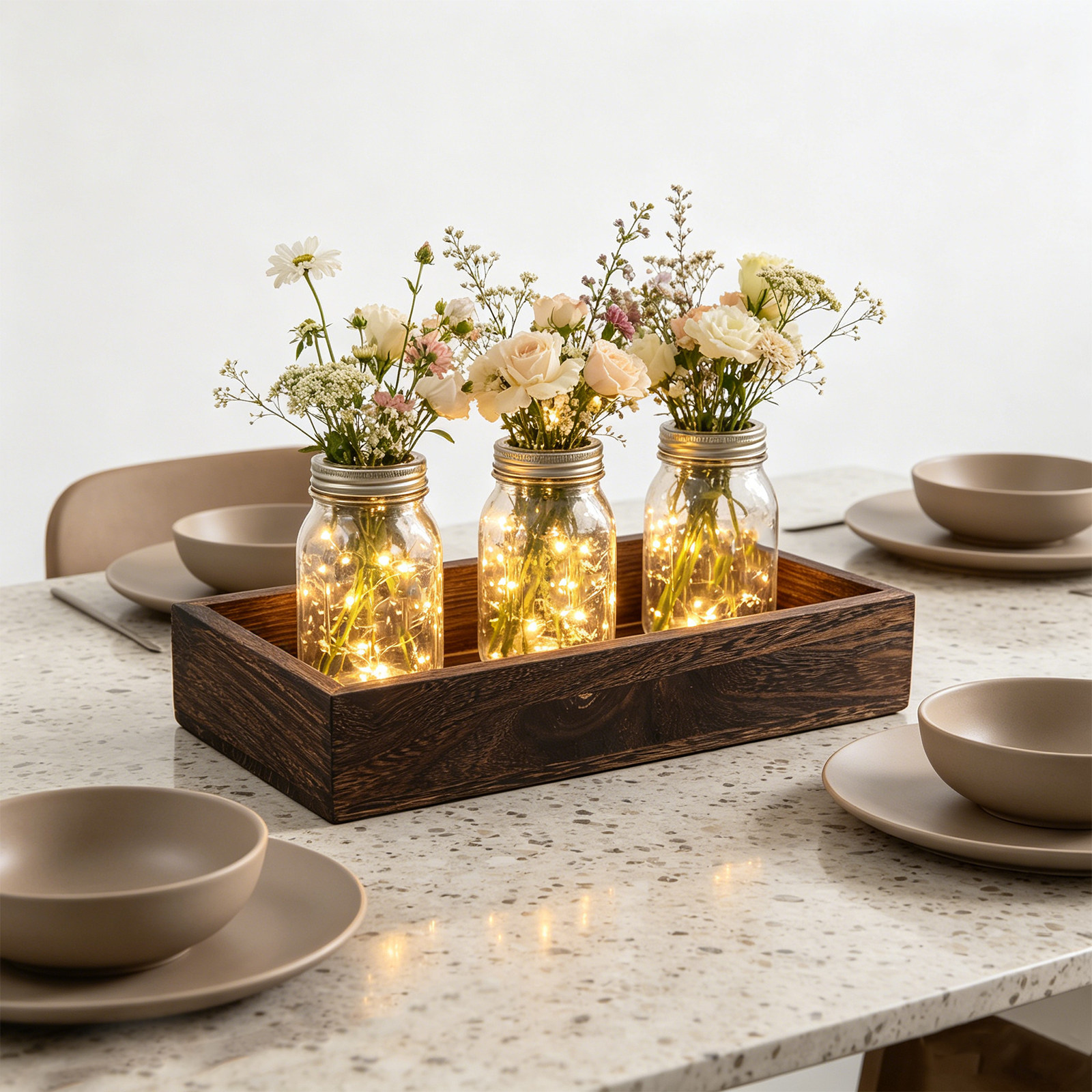 Wooden Tray for Candle Holder  - Home Bar And Counter avis et prix