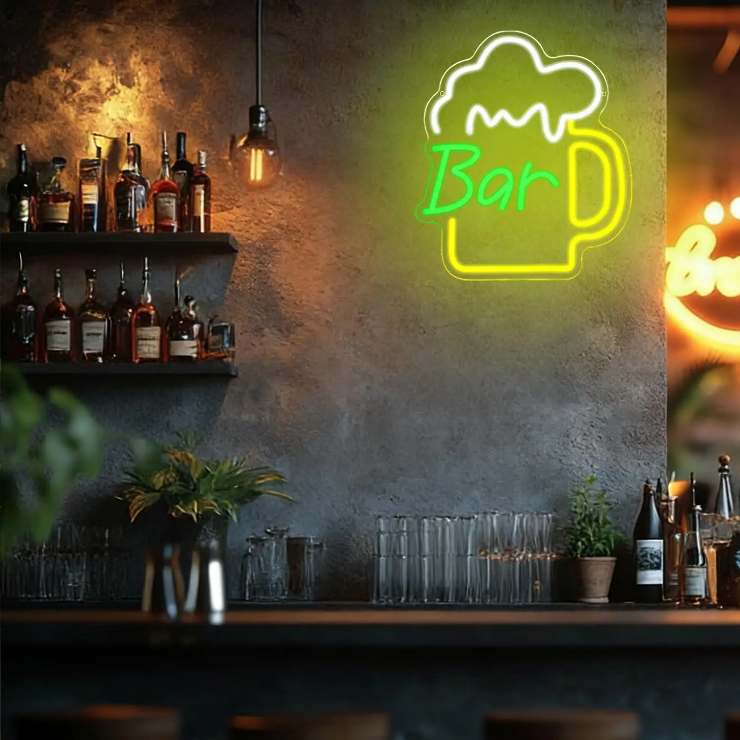 Beer Bar Neon Sign USB Dimmabl - Home Bar Signs avis et prix