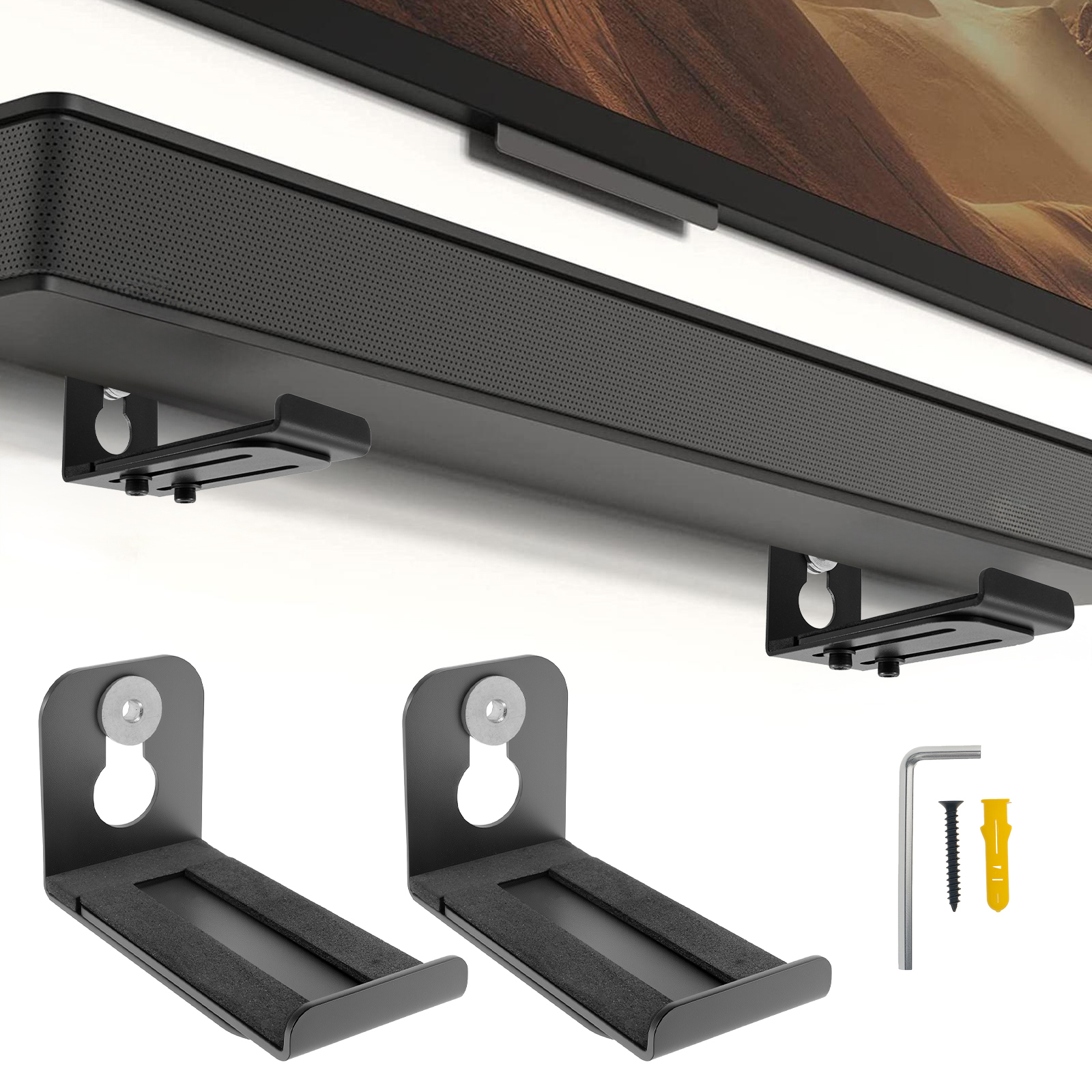 2Pcs Soundbar Speaker Stands W - Home Bar Setup avis et prix