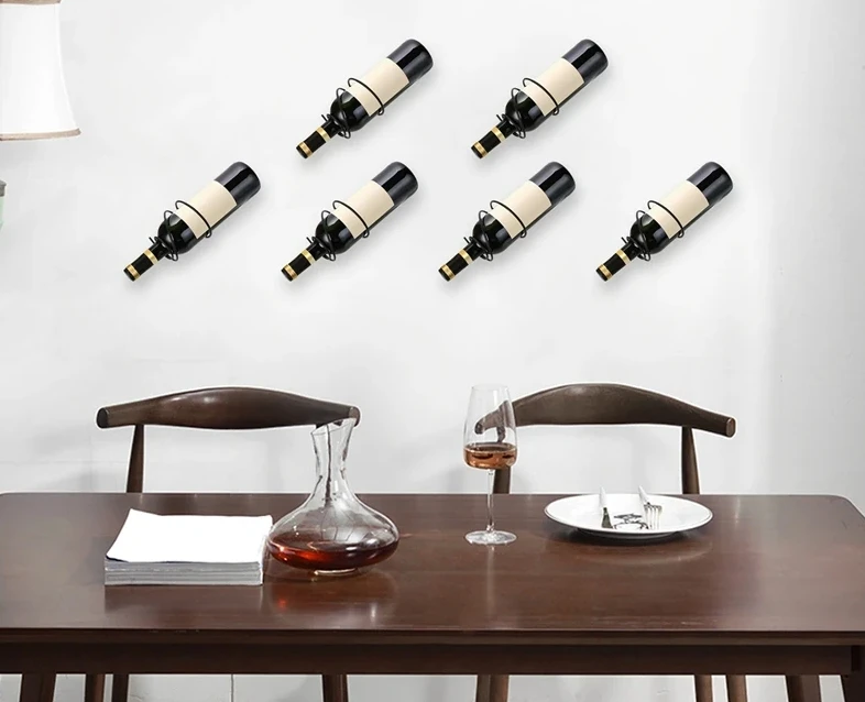 Pack Of 6 Wall Mounted Wine Ra - Home Bar Stand avis et prix
