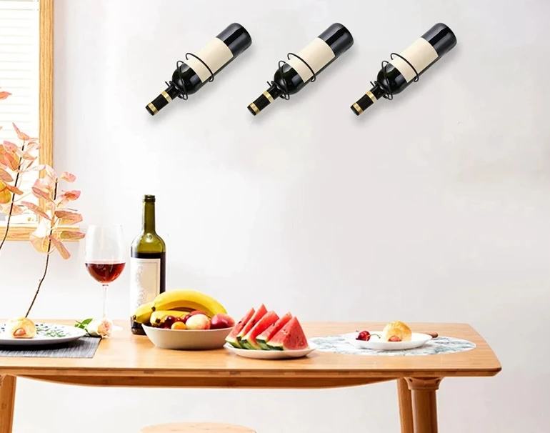 Pack Of 6 Wall Mounted Wine Ra - Home Bar Stand avis et prix