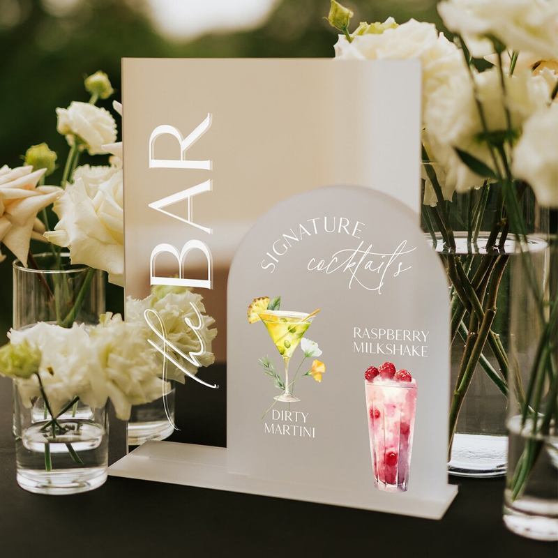 Wedding Bar Menu,Signature Dri - Cocktail Recipe Book avis et prix
