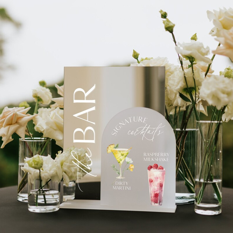 Wedding Bar Menu,Signature Dri - Cocktail Recipe Book avis et prix