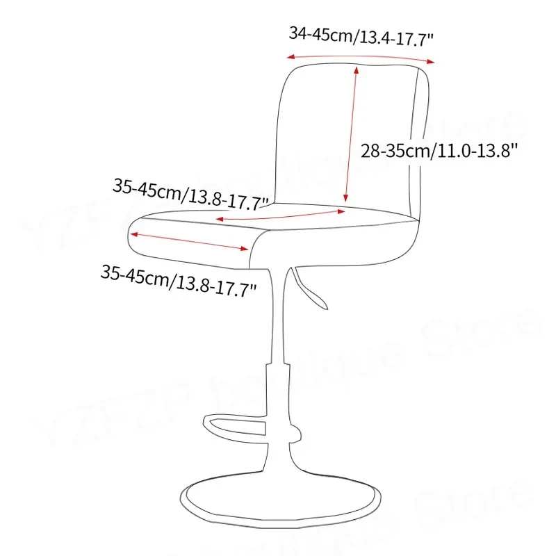 Velvet Solid color Chair Cover - Home Bar Lounge avis et prix