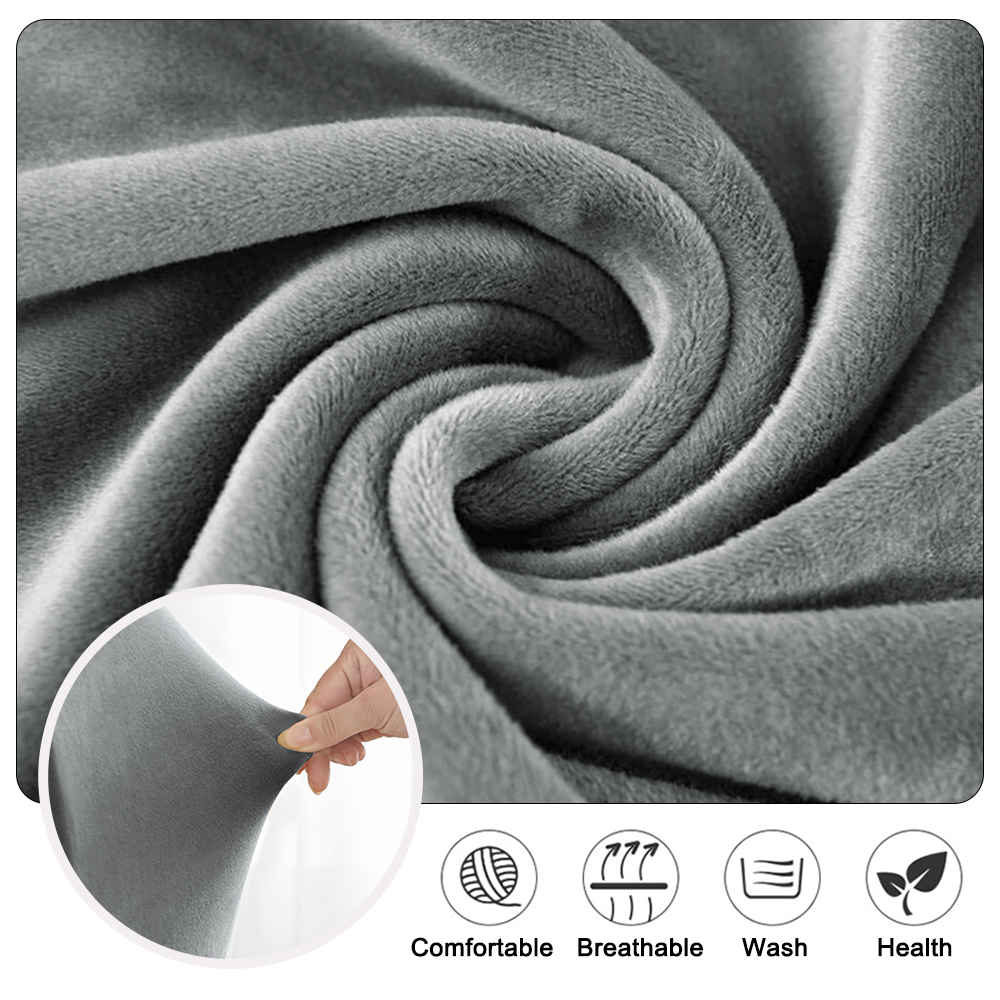 Velvet Solid color Chair Cover - Home Bar Lounge avis et prix