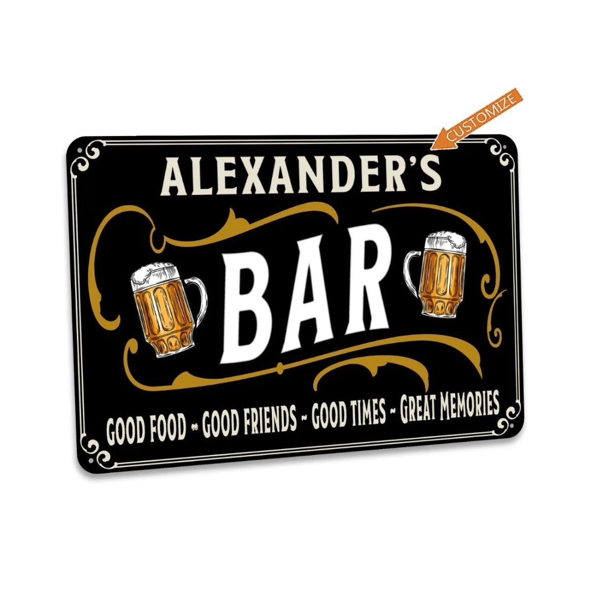 Custom Bar Sign Personalized H - Home Bar Signs avis et prix
