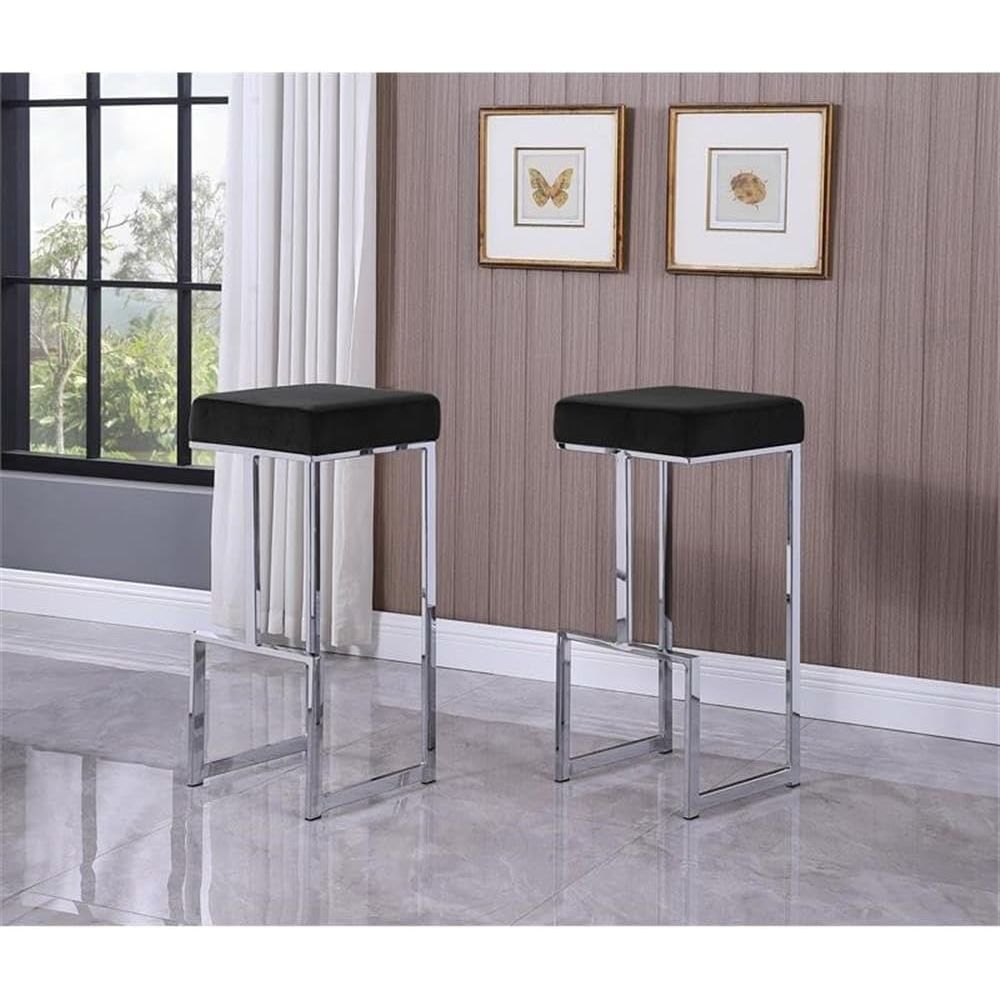 Modern Velvet-Upholstered Bar  - Home Bar Stools avis et prix