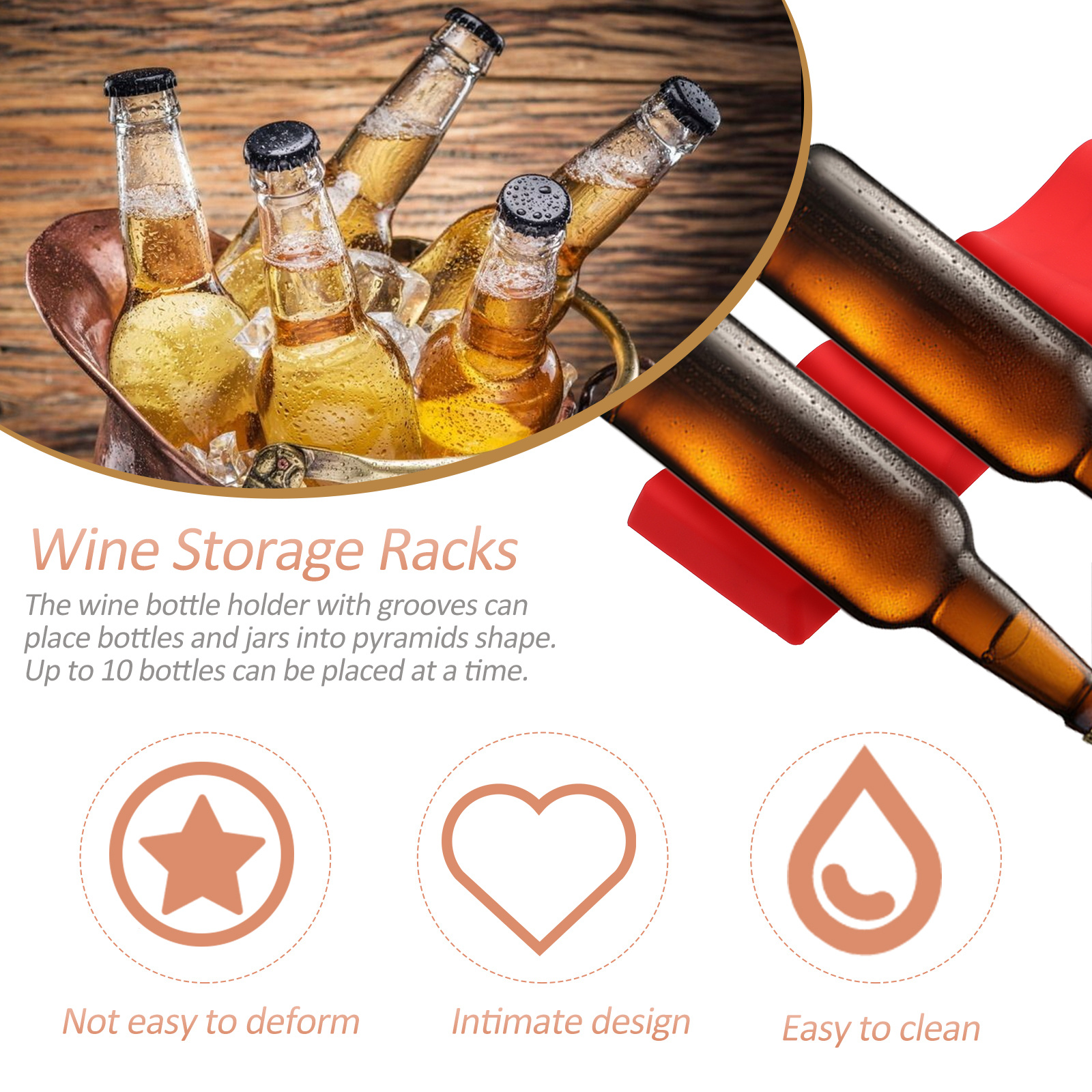 Bottle Stacker Rack Silicone F - Home Bar Stand avis et prix