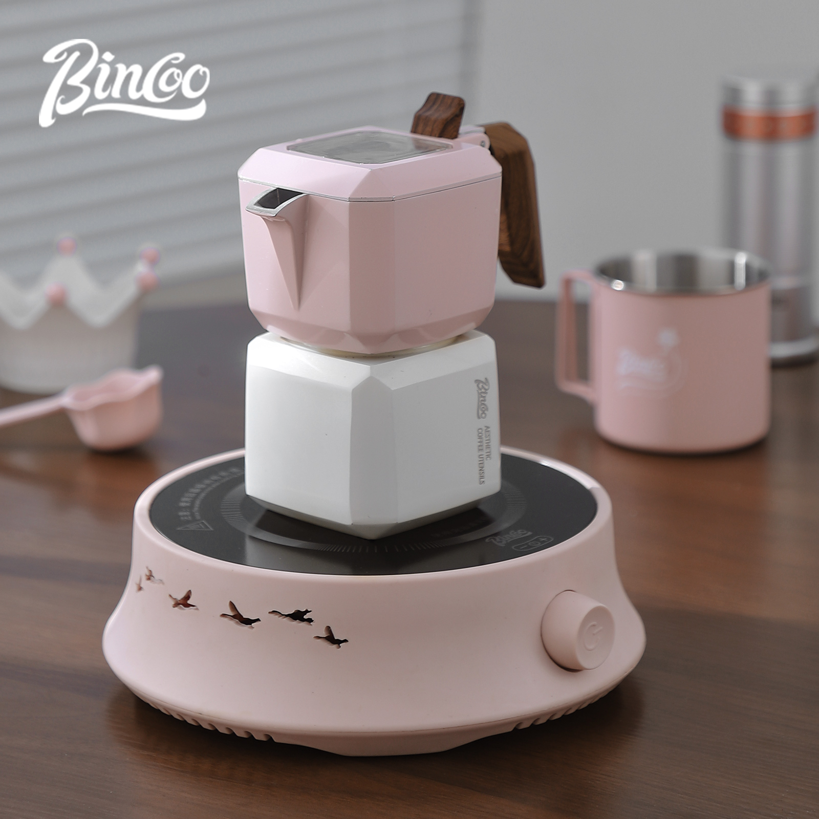 BINCOO Dual Valve Moka Pot Squ - Home Barista avis et prix