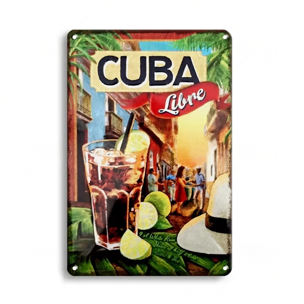 Rusty Metal Tin Sign Beer Meta - Home Bar Signs avis et prix