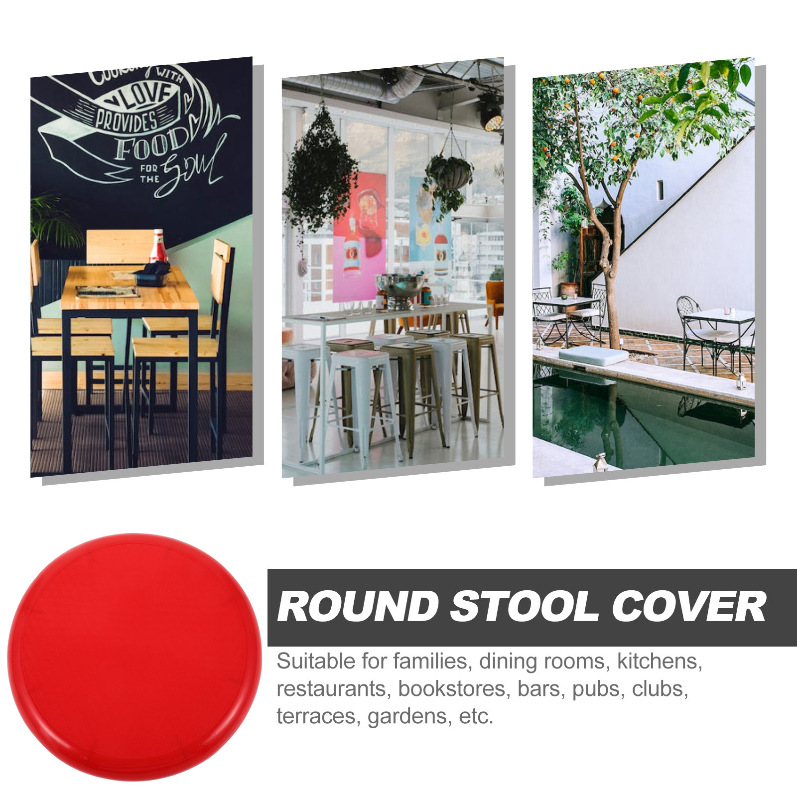 Plastic Round Stool Seat Repla - Home Bar Stools avis et prix