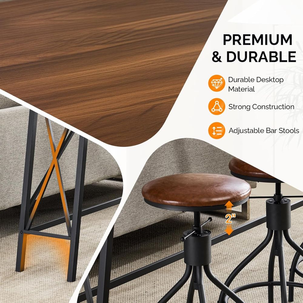 84-Inch Wooden and Metal Bar T - Home Bar Stools avis et prix