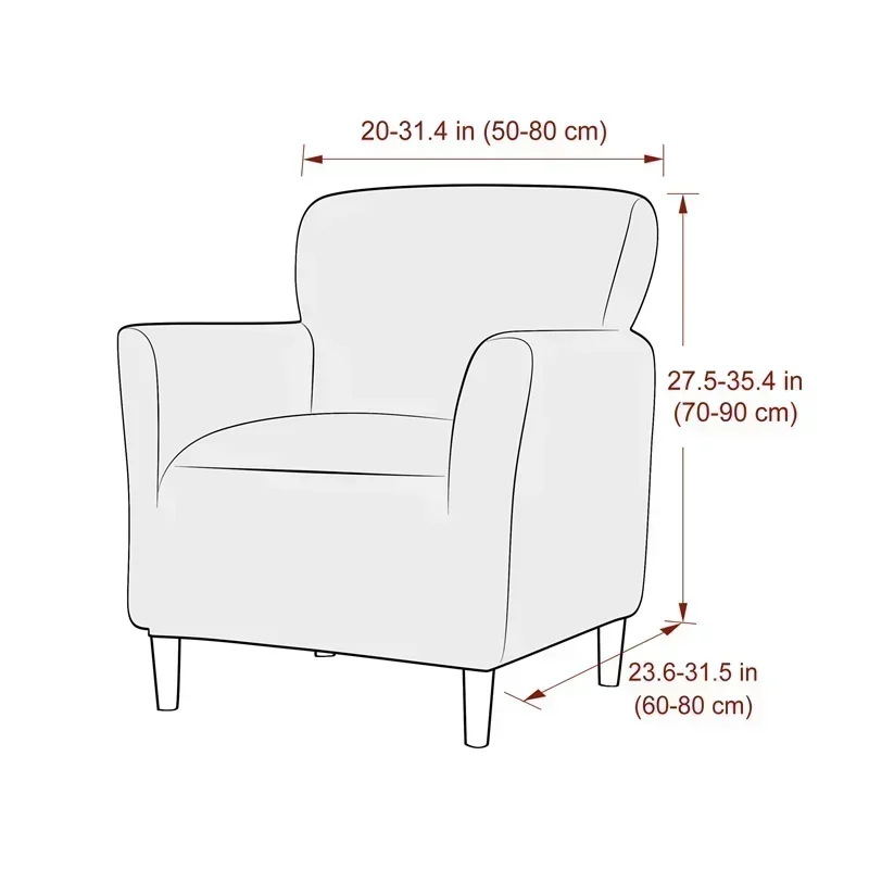 1PC Jacquard Tub Armchairs Cha - Home Bar Lounge avis et prix