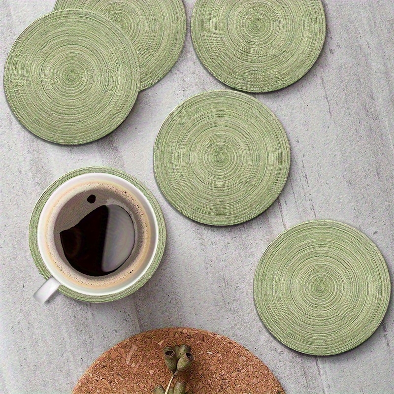 6pcs 4in Round Retro Green Gro - Home Bar Setup avis et prix